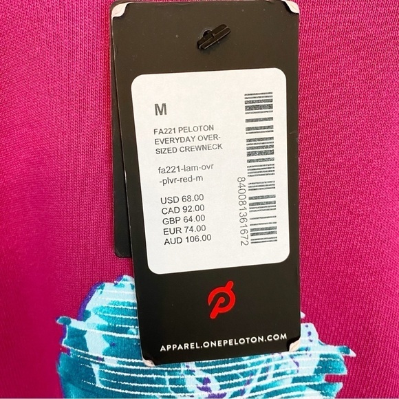 Peloton Rose French Terry Crewneck Sweatshirt Pink - Picture 6 of 6